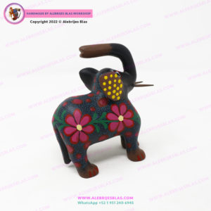 Alebrije Elefante IV, Escultura Artesanal Oaxaqueña - Imagen 4