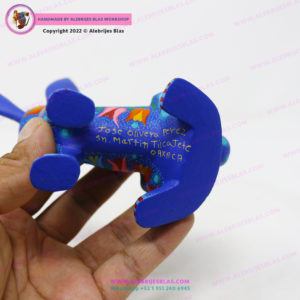 Escultura Artesanal Oaxaqueña, Alebrije Conejo Pascua II - Imagen 5