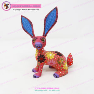 Escultura Artesanal Oaxaqueña, Alebrije Conejo Pascua I