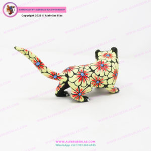 Alebrije Jaguar Floreado - Imagen 3