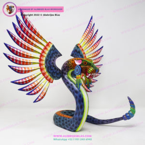Alebrije Quetzalcóatl, Serpiente Emplumada, Tezcatlipoca I - Imagen 5