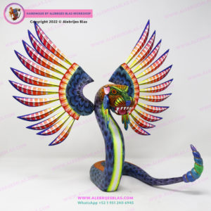 Alebrije Quetzalcóatl, Serpiente Emplumada, Tezcatlipoca I - Imagen 6