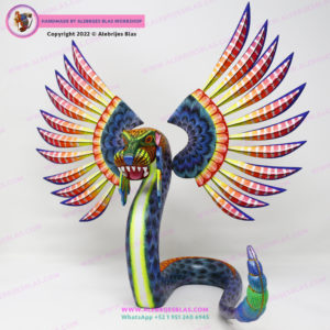 Alebrije Quetzalcóatl, Serpiente Emplumada, Tezcatlipoca I - Imagen 7