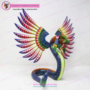 Alebrije Quetzalcóatl, Serpiente Emplumada, Tezcatlipoca II - Imagen 6