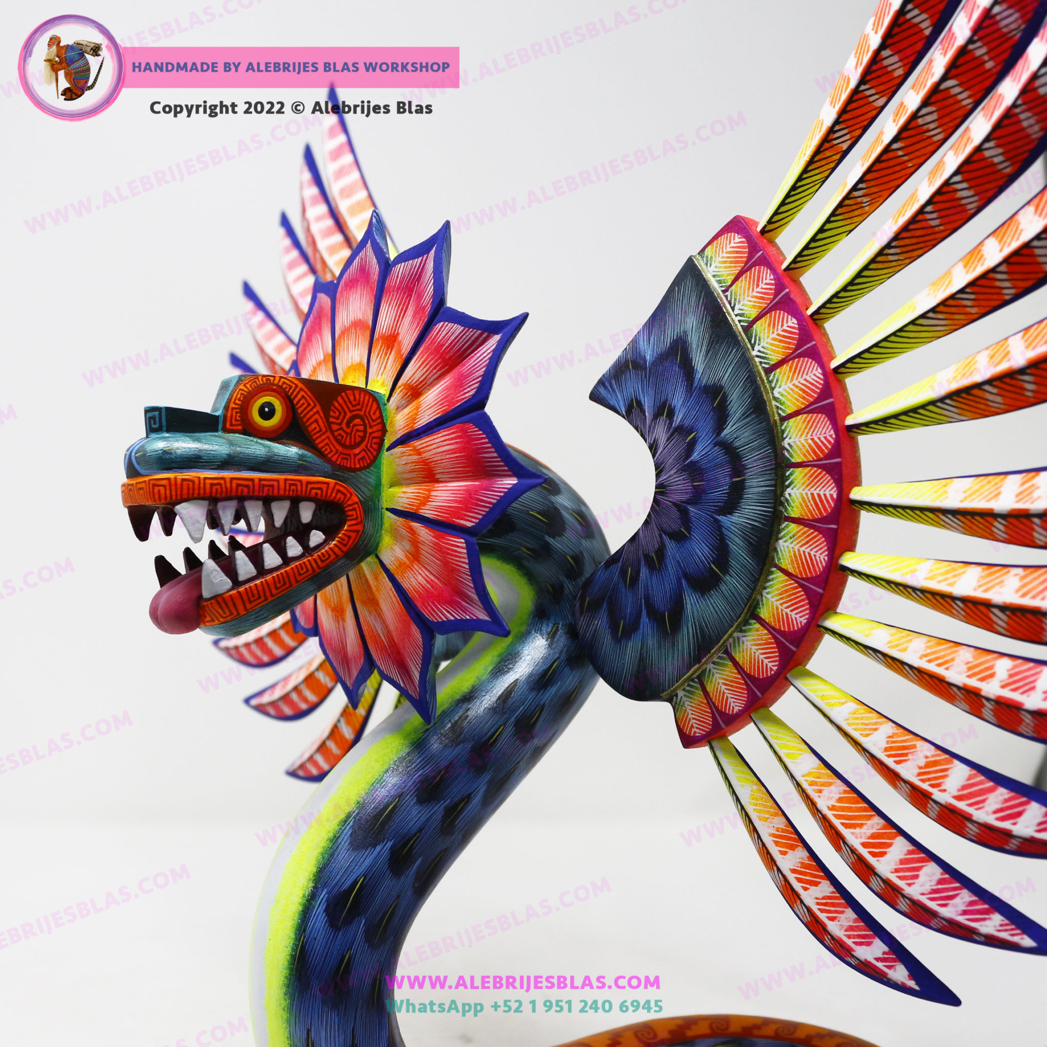 Alebrije Quetzalcóatl, Serpiente Emplumada, Tezcatlipoca II – Alebrijes