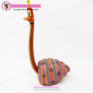 Escultura Artesanal Oaxaqueña, Alebrije Caracol de Río I - Imagen 7