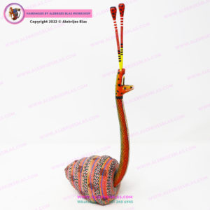 Escultura Artesanal Oaxaqueña, Alebrije Caracol de Río I - Imagen 5