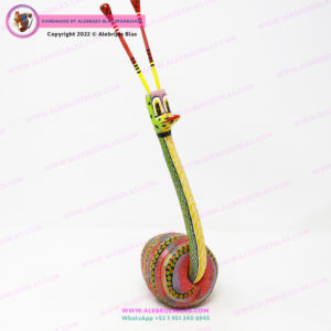 Escultura Artesanal Oaxaqueña, Alebrije Caracol de Río II