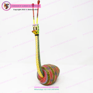 Escultura Artesanal Oaxaqueña, Alebrije Caracol de Río II - Imagen 5