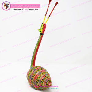 Escultura Artesanal Oaxaqueña, Alebrije Caracol de Río II - Imagen 4