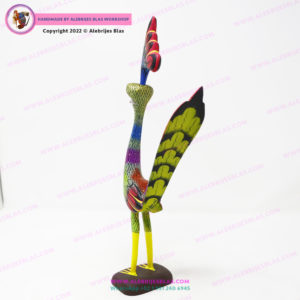 Oaxacan Wood Carvings, Alebrije Correcaminos 1 - Imagen 3