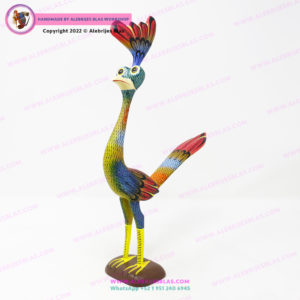 Oaxacan Wood Carvings, Alebrije Correcaminos 2 - Imagen 4