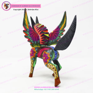 Mexican Folk Art, Alebrije Pegaso 2 - Imagen 4
