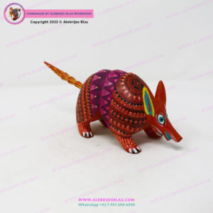 Mexican Folk Art, Alebrije Armadillo Oaxaqueño - Imagen 6
