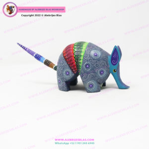 Talla de Madera de Copal, Alebrije Armadillo 3 - Imagen 6