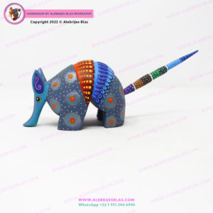 Talla de Madera de Copal, Alebrije Armadillo 8 - Imagen 3