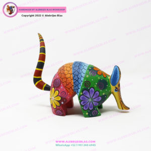 Talla de Madera de Copal, Alebrije Armadillo 9 - Imagen 4