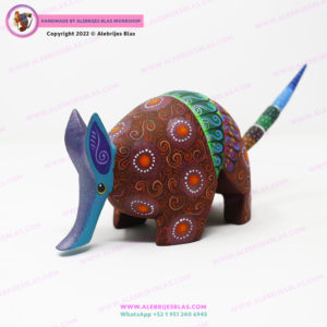 Talla de Madera de Copal, Alebrije Armadillo 11