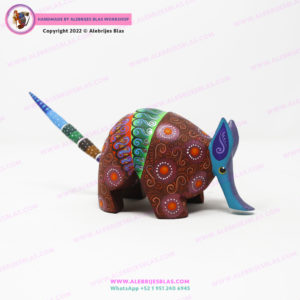 Talla de Madera de Copal, Alebrije Armadillo 11 - Imagen 4