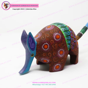 Talla de Madera de Copal, Alebrije Armadillo 11 - Imagen 6