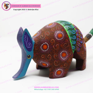 Talla de Madera de Copal, Alebrije Armadillo 11 - Imagen 7