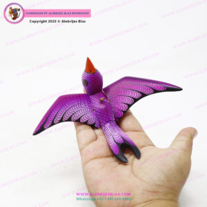 Figura de Madera Artesanal, Alebrije Golondrina Viajera - Imagen 4