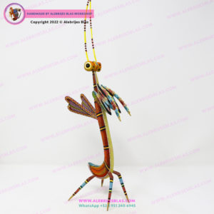 Escultura Artesanal Oaxaqueña, Alebrije Mantis Religiosa II - Imagen 10