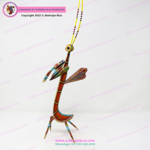 Escultura Artesanal Oaxaqueña, Alebrije Mantis Religiosa II - Imagen 8