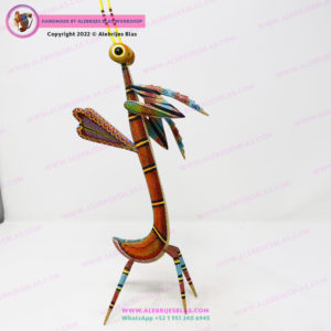 Escultura Artesanal Oaxaqueña, Alebrije Mantis Religiosa II - Imagen 6