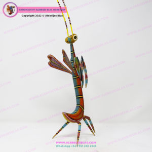 Escultura Artesanal Oaxaqueña, Alebrije Mantis Religiosa II - Imagen 3