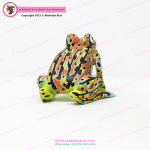 Talla de Madera Alebrije Rana Toro I - Imagen 4