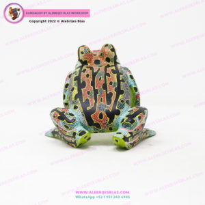 Talla de Madera Alebrije Rana Toro II - Imagen 3