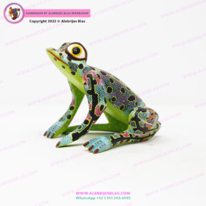Talla de Madera Alebrije Rana Toro II - Imagen 4