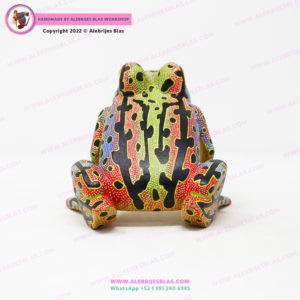 Talla de Madera Alebrije Rana Toro IV - Imagen 3