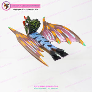 Escultura Artesanal Oaxaqueña, Alebrije Vampiro 1 - Imagen 4