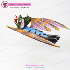 Escultura Artesanal Oaxaqueña, Alebrije Vampiro 1 - Imagen 3