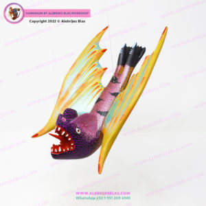 Escultura Artesanal Oaxaqueña, Alebrije Vampiro 2