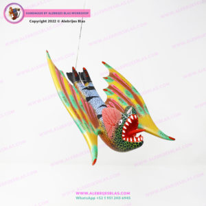 Escultura Artesanal Oaxaqueña, Alebrije Vampiro 3