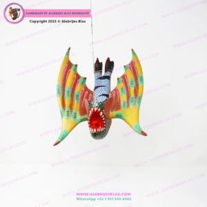 Escultura Artesanal Oaxaqueña, Alebrije Vampiro 3 - Imagen 3
