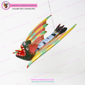 Escultura Artesanal Oaxaqueña, Alebrije Vampiro 3 - Imagen 6