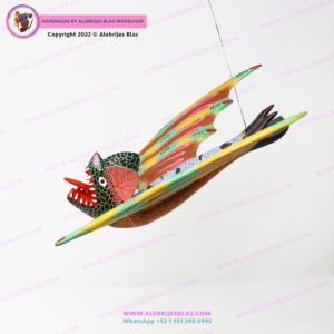 Escultura Artesanal Oaxaqueña, Alebrije Vampiro 3 - Imagen 7