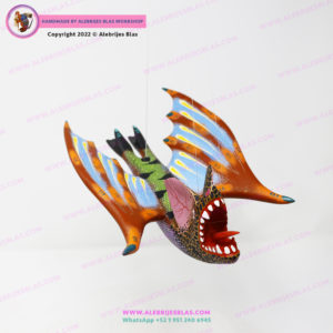 Escultura Artesanal Oaxaqueña, Alebrije Vampiro 4