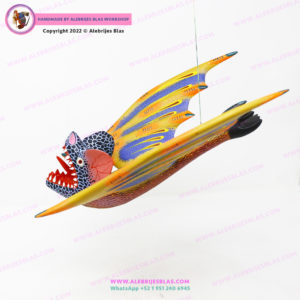 Escultura Artesanal Oaxaqueña, Alebrije Vampiro 5 - Imagen 6