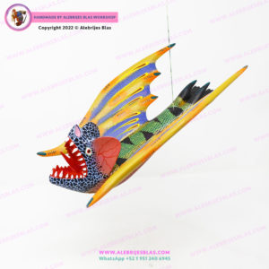 Escultura Artesanal Oaxaqueña, Alebrije Vampiro 5 - Imagen 5