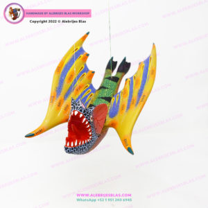Escultura Artesanal Oaxaqueña, Alebrije Vampiro 5 - Imagen 4