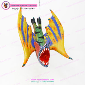 Escultura Artesanal Oaxaqueña, Alebrije Vampiro 5 - Imagen 3