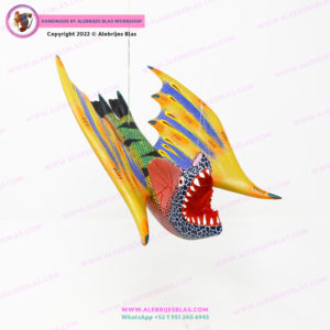Escultura Artesanal Oaxaqueña, Alebrije Vampiro 5