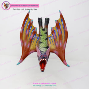 Escultura Artesanal Oaxaqueña, Alebrije Vampiro 6 - Imagen 5