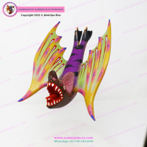 Escultura Artesanal Oaxaqueña, Alebrije Vampiro 7 - Imagen 4