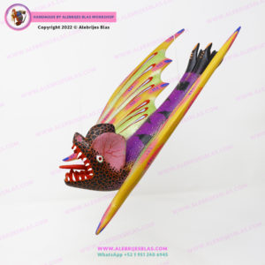 Escultura Artesanal Oaxaqueña, Alebrije Vampiro 7 - Imagen 5